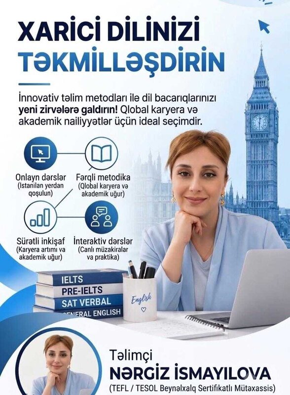 General Ingilis/ielts/only speaking dərsleri General Ingilis/ielts/only speaking dərsleri