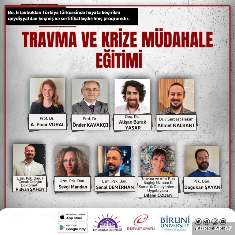 Travma və Böhran Müdaxilə Təlimi Travma və Böhran Müdaxilə Təlimi