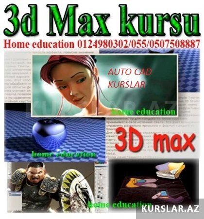 3Ds Max, V-ray və Auto Cad kurslari 3Ds Max, V-ray və Auto Cad kurslari