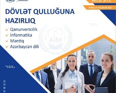 Dövlət qulluğuna hazırlıq dərsləri