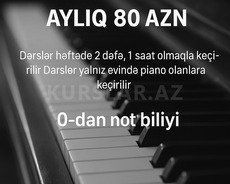 Online piano dərsləri